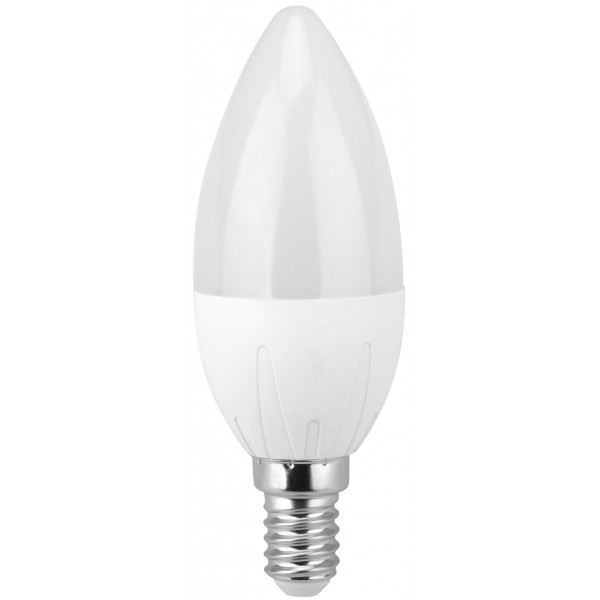 LED žárovka C30 6W 240V E14 480lm 270° 20.000h životnost