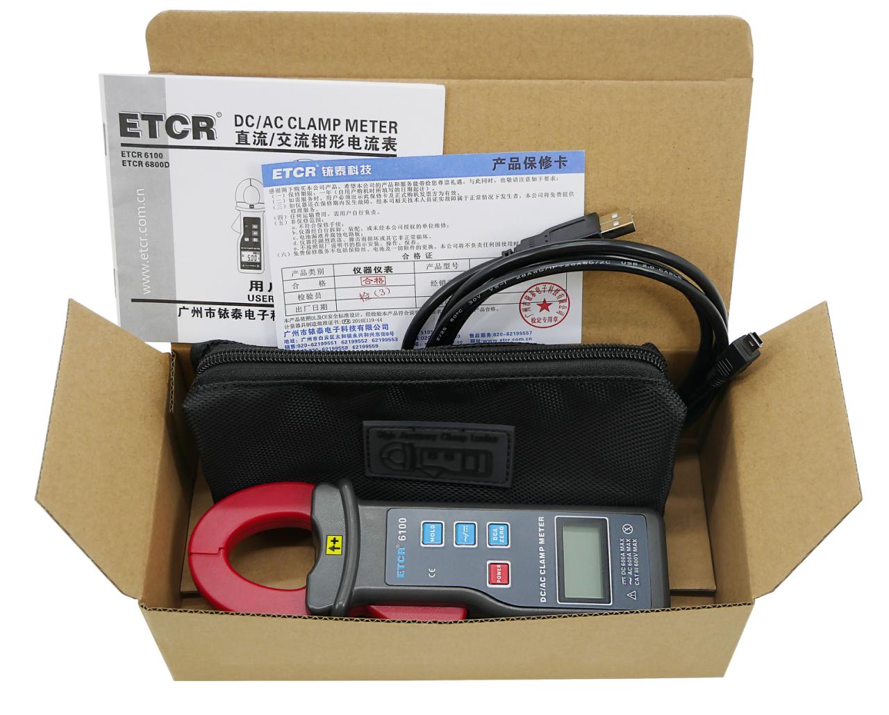 ETCR 6100 obsah balení